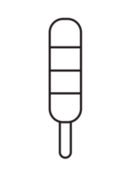 illustration d'art de ligne de crème glacée, png avec transparent