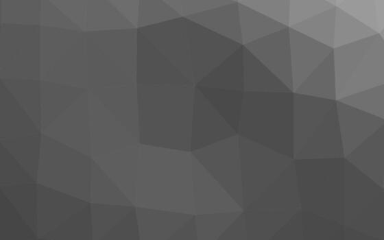 Light Silver, Gray vector shining triangular pattern.