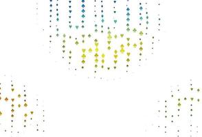 Light Blue, Yellow vector template with poker symbols.