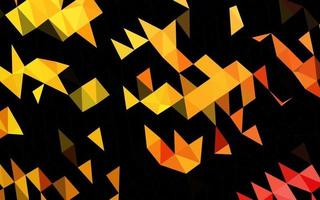 Light Yellow, Orange vector polygon abstract layout.