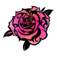 de roze roos png