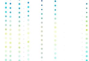 Light Blue, Yellow vector background with bubbles.