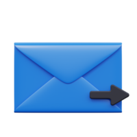Bezig met verzenden e-mail 3d geven png