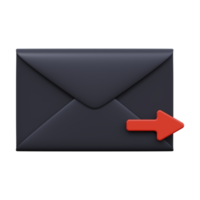 Bezig met verzenden e-mail 3d geven png