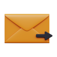 invio e-mail 3d rendere png