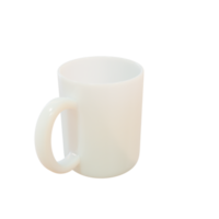 Matte mug. 3d render png