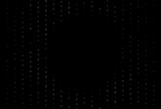 patrón vectorial negro oscuro con hexágonos coloridos. vector