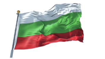 Bulgaria waving flag PNG