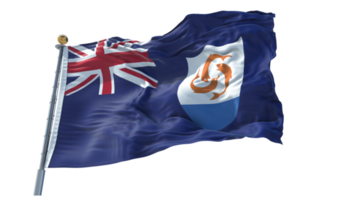Anguilla golvend vlag PNG