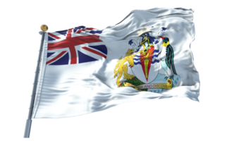 British Antarctic Territory waving flag PNG