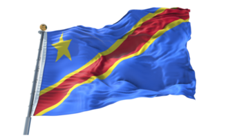 kongo demokratische republik wehende flagge png