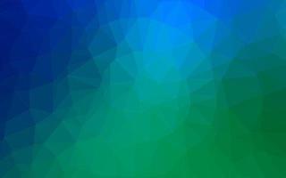 Light Blue, Green vector polygonal background.