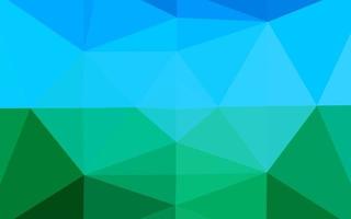 Light Blue, Green vector shining triangular template.
