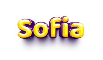 name of girls for birthday celebration balloon air shiny hanging English sofia png