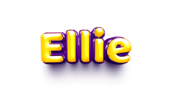 nombre de las niñas para cumpleaños celebración globo aire brillante colgante inglés ellie png