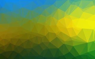 Telón de fondo abstracto de polígono de vector azul oscuro, amarillo.