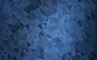 Dark BLUE vector triangle mosaic cover.