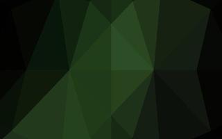 cubierta de mosaico hexagonal vectorial verde oscuro. vector