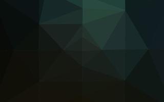 Dark Green vector abstract polygonal texture.