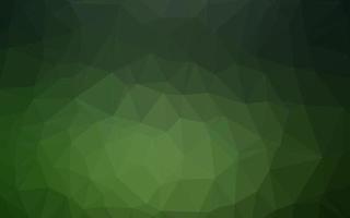 Dark Green vector shining triangular template.