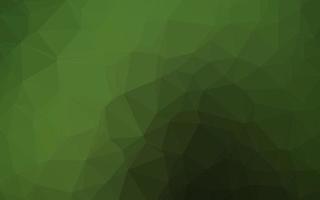 Dark Green vector blurry triangle pattern.