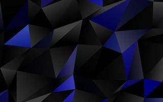 Dark BLUE vector abstract polygonal cover.