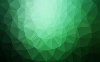 Dark Green vector abstract polygonal texture.