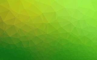 Light Green vector shining triangular pattern.