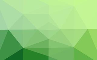 Light Green vector triangle mosaic template.