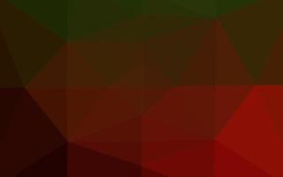 Dark Green, Red vector abstract mosaic pattern.