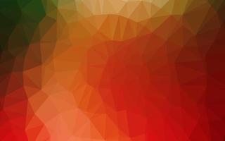 textura poligonal abstracta del vector verde claro, rojo.