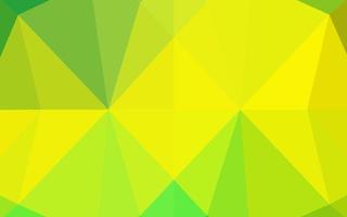 Light Green, Yellow vector abstract polygonal layout.