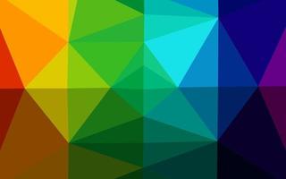 Dark Multicolor, Rainbow vector abstract polygonal texture.