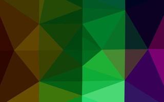 Dark Multicolor, Rainbow vector abstract polygonal layout.