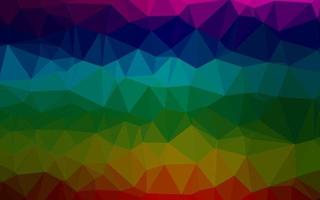 Dark Multicolor, Rainbow vector abstract mosaic pattern.