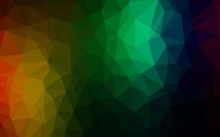 Dark Multicolor, Rainbow vector shining triangular pattern.