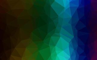 Dark Multicolor, Rainbow vector polygon abstract background.