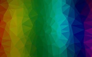 Dark Multicolor, Rainbow vector polygon abstract backdrop.