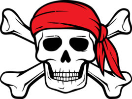 color del cráneo pirata png