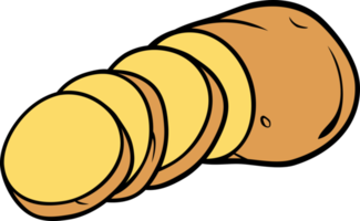 Sliced Potatoes Color png