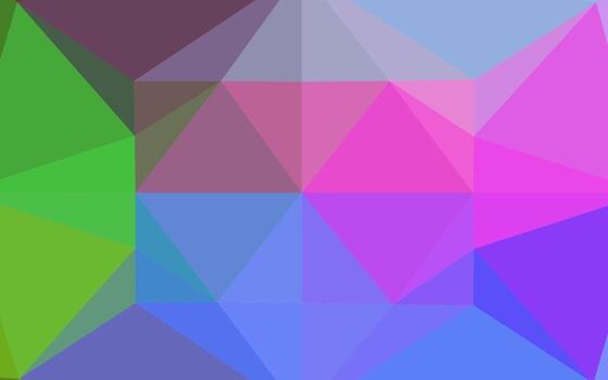 Light Multicolor, Rainbow vector shining hexagonal pattern.