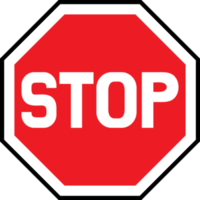 color de la señal de stop png