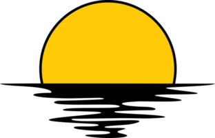 Sonnenuntergang Farbsymbol png