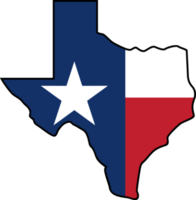 Texas Map with Flag - Lone Star State Design png