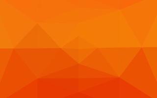 Light Orange vector shining triangular pattern.