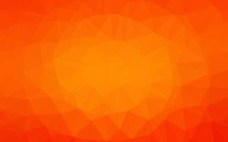 Light Orange vector shining triangular pattern.