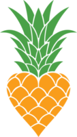 ananas hjärta Färg png