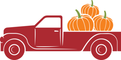 pompoen vrachtauto kleur png