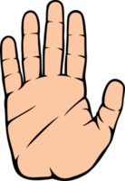 Stop Hand Color png