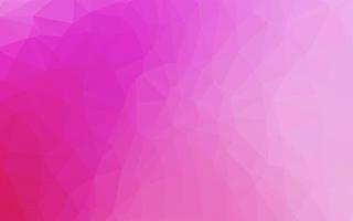 Telón de fondo abstracto de polígono de vector rosa claro.